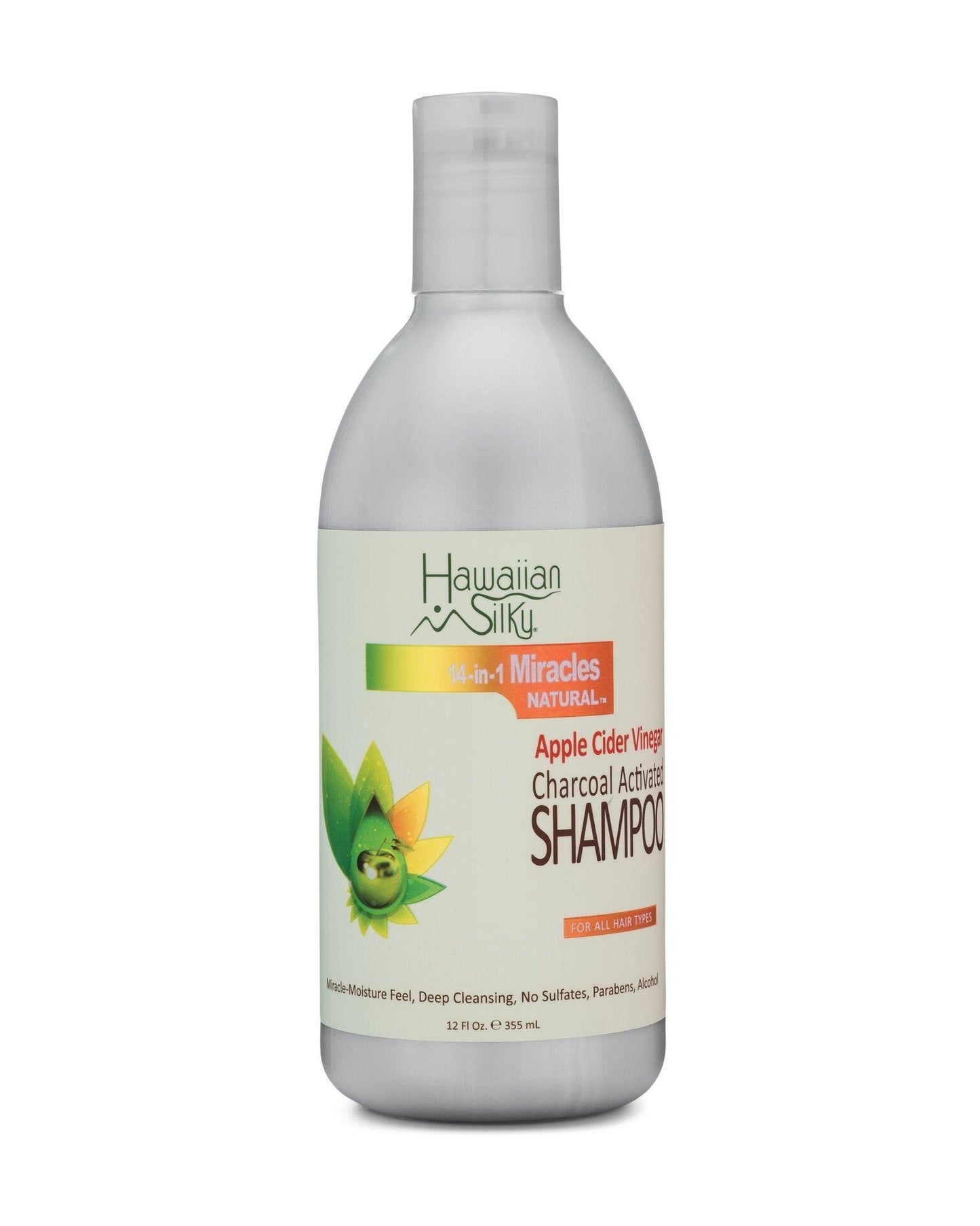 Hawaiian Silky Apple Cider Charcoal Vinegar Shampoo 12oz