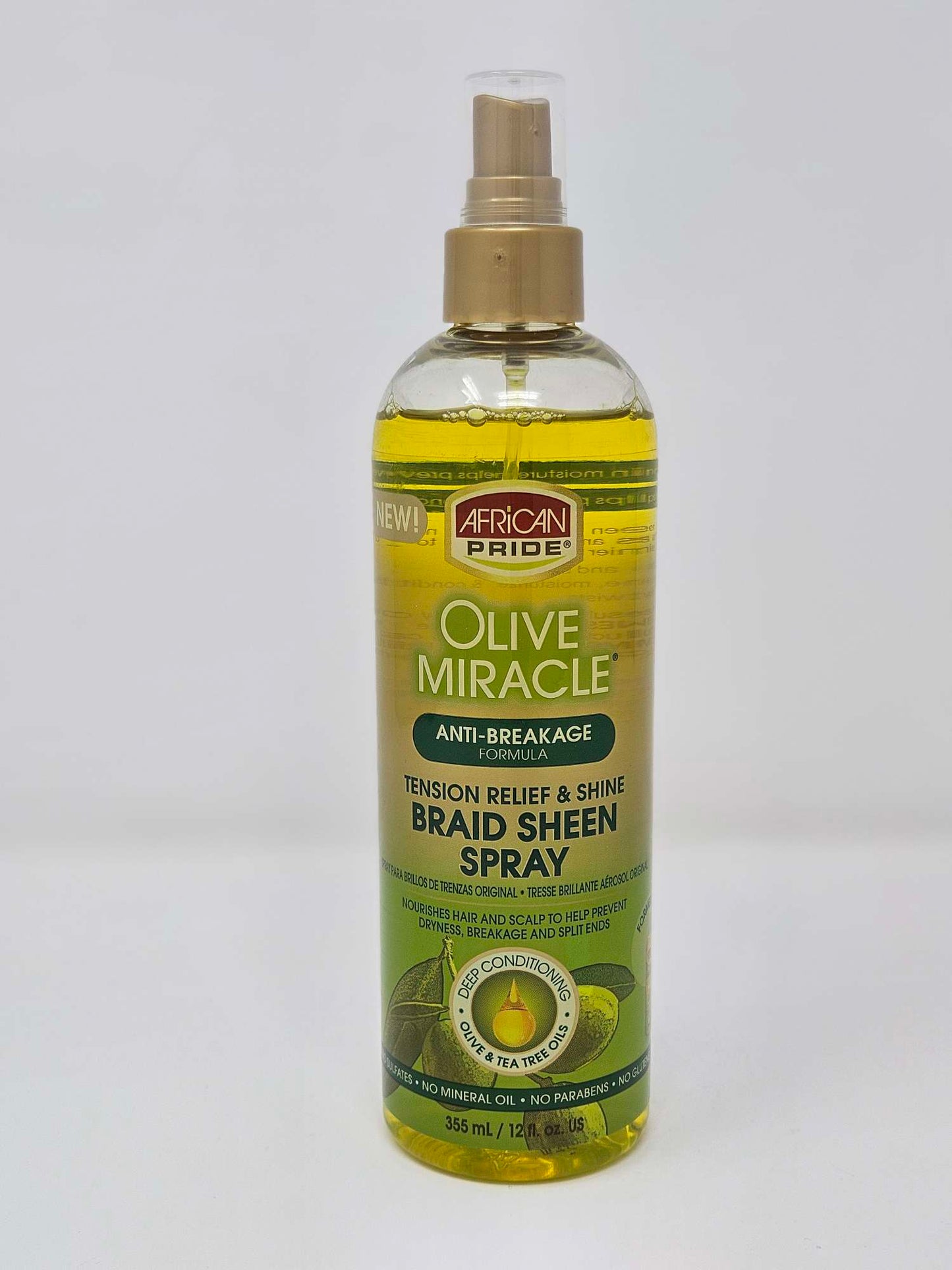 African Pride Olive Miracle Braid Sheen 12oz