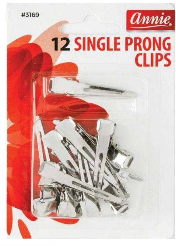 Annie 12Pc Single Prong Clips