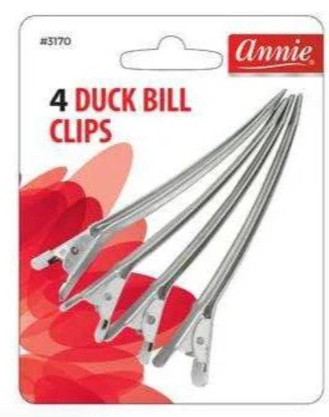 Annie 4Pc Duck Bill Clips