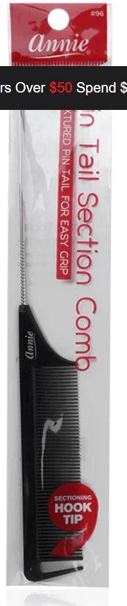 Annie Pin Tail Section Comb Black