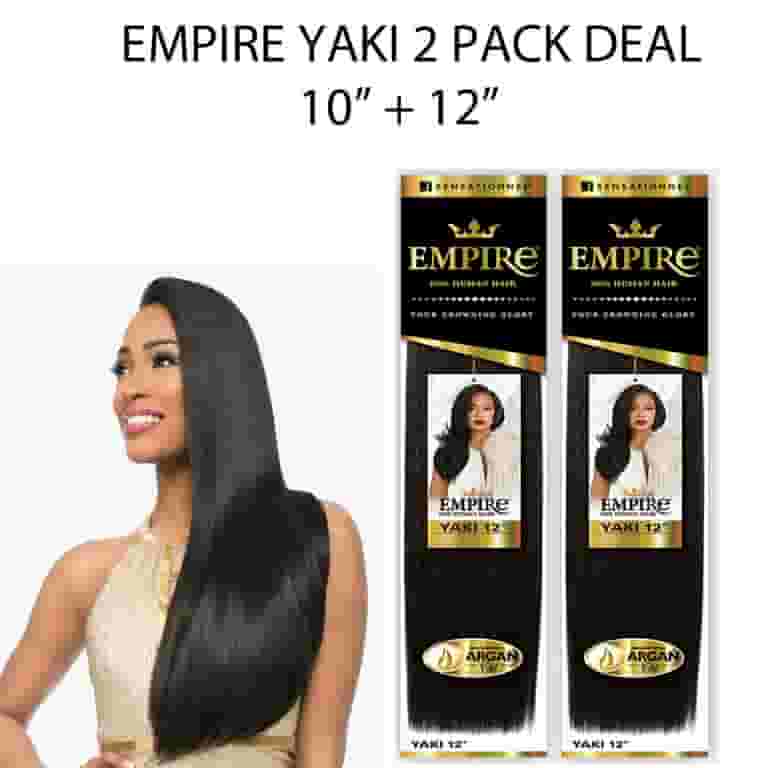 Empire 100% Human Hair Yaki 12" 2