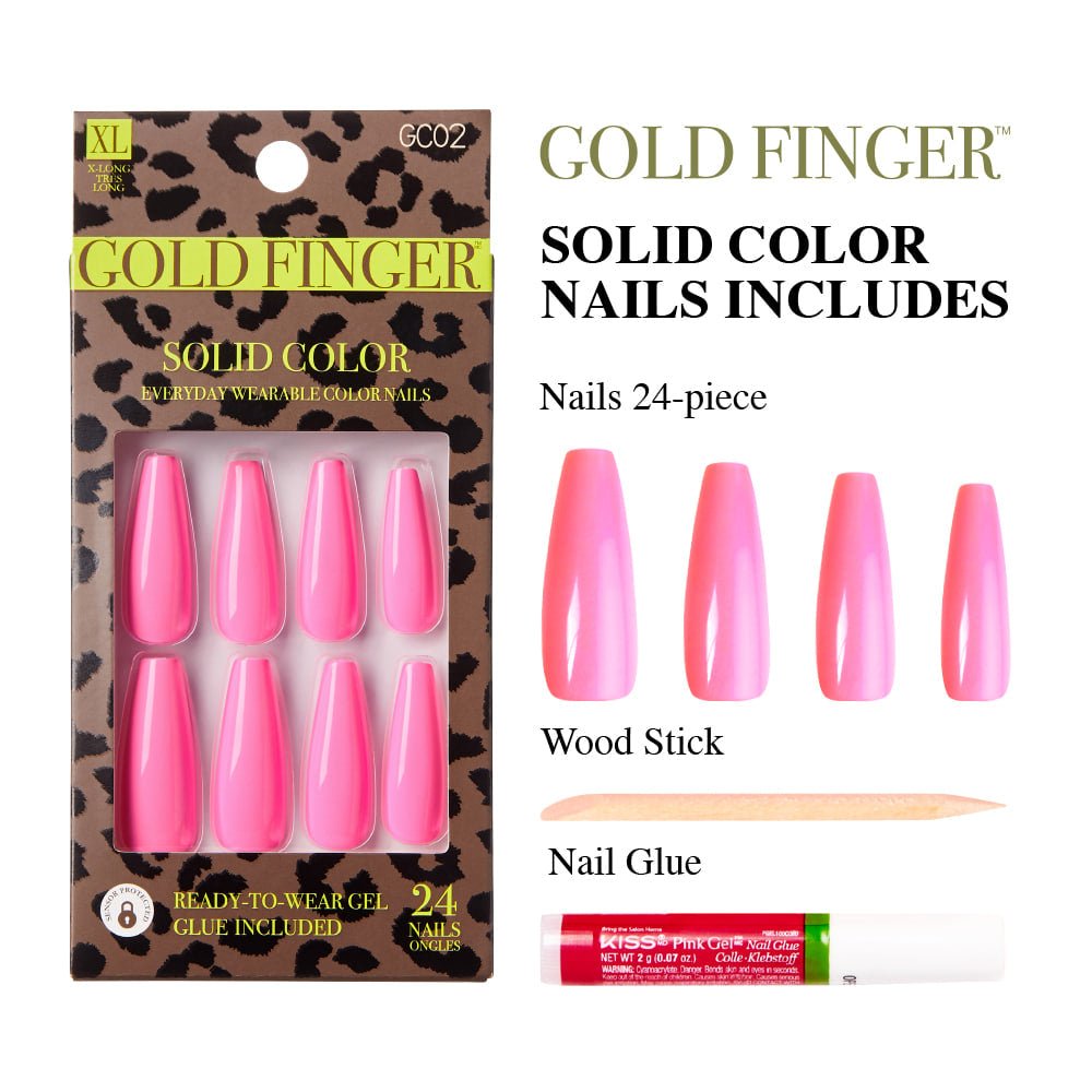 Kiss GF Solid Color Nails