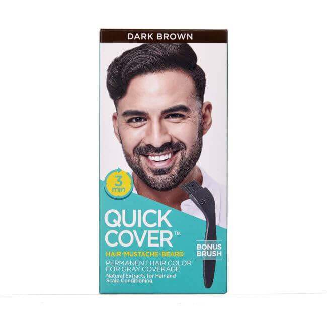 Kiss Quick Cover Hair/Mustache/Beard #QMC (PC) - Mlultiple Colors QMC04 DARK BROWN