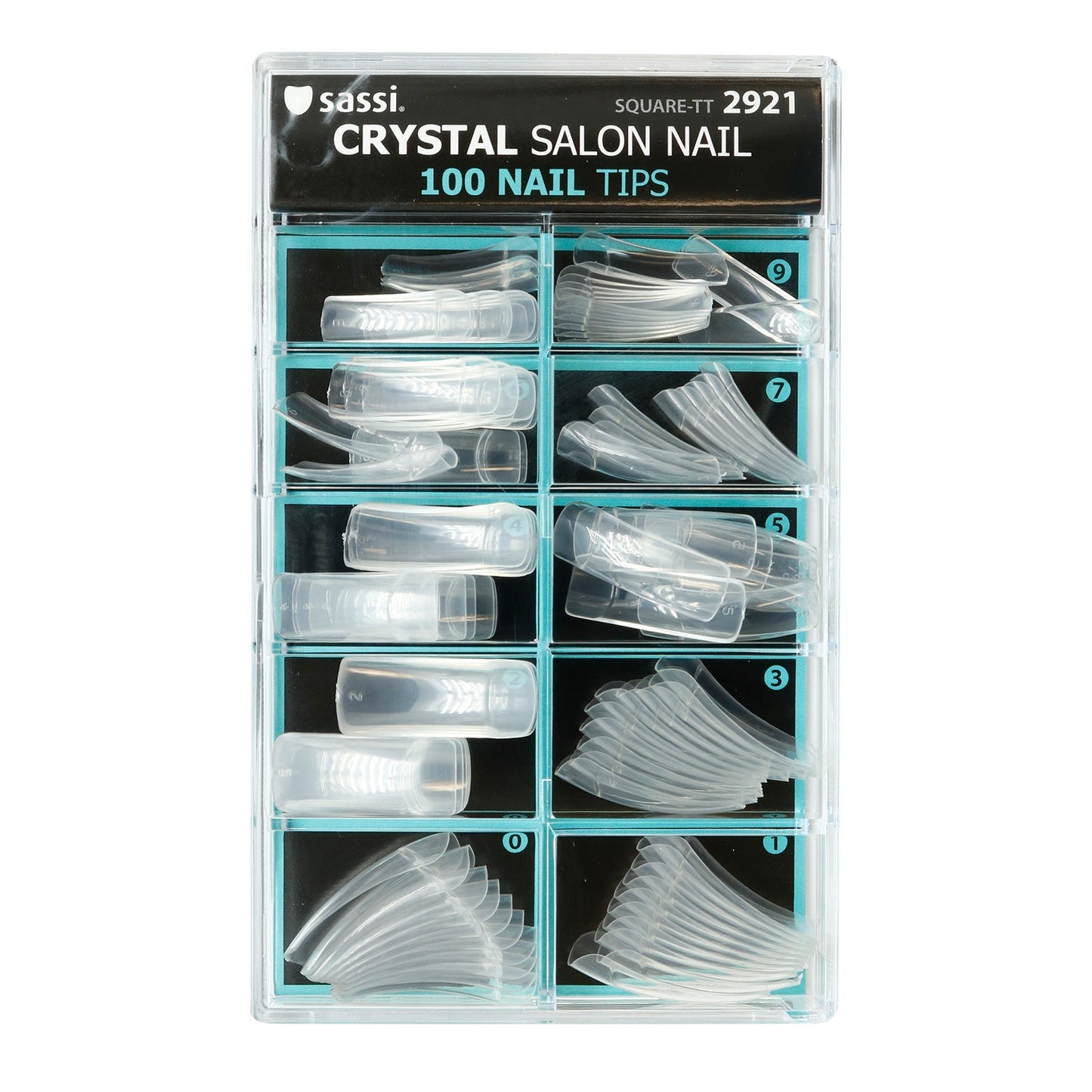 Sassi Crystal 100 Salon Curve-LT Nail Tip #2924