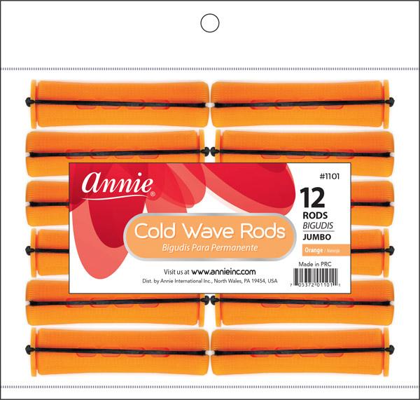 Annie Jumbo Cold Wave Rods 12Pc Orange Jumbo