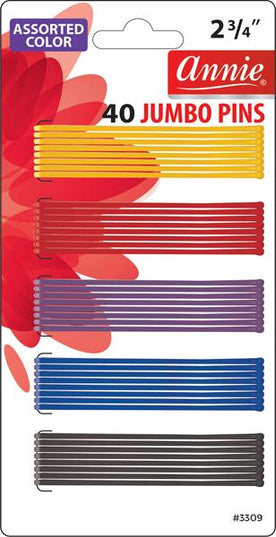 Annie 40Pc Jumbo Pins Assort 2 3/4"