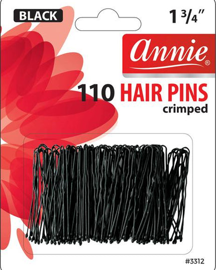 Annie 110Pc Hair Pins Black 1 3/4"