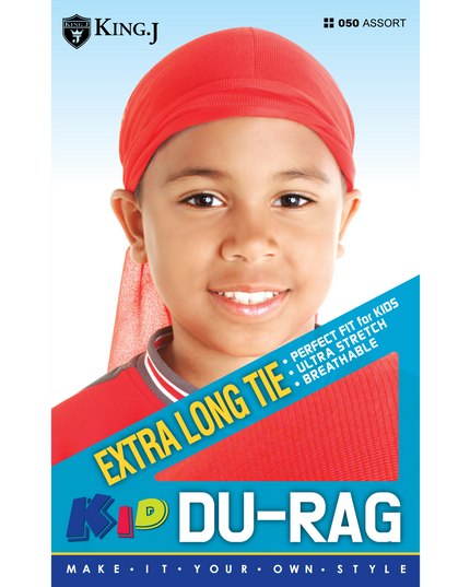 Extra Long Tie Kid Du-Rag / Assort