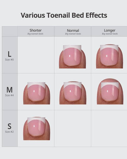 Short Square Blue Toenails - BTArtbox Press On Toe Nails Set