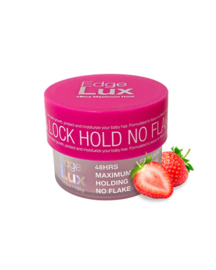Edge Lux 48 Hour Max Hold Conditioning Hair Gel Tamer 3.53oz - Multiple Scents - Strawberry