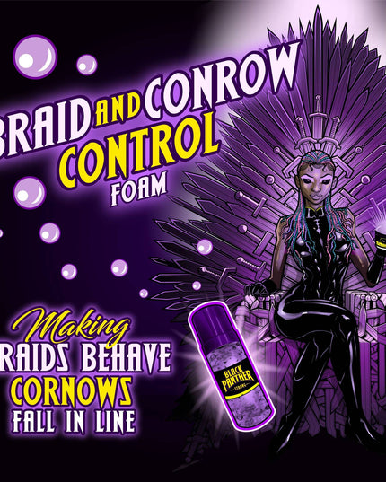 Black Panther Braid Control Foam 7.25oz