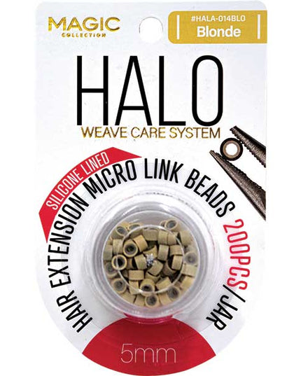 HALO SILICONE LINED MICRO LINK BEADS 5MM 200PCS JAR ASSORT