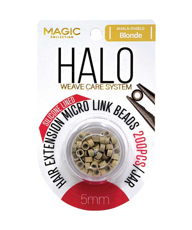 HALO SILICONE LINED MICRO LINK BEADS 5MM 200PCS JAR ASSORT