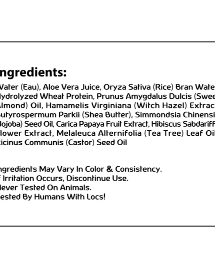 MFL Locs Vegan Aloe Refresher Spray 8 oz