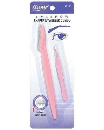 Annie Eyebrow Shaper And Tweezer Comb Asst Color