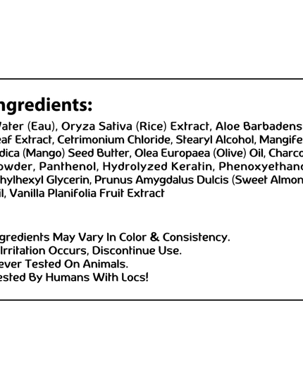 Locs Black Charcoal Conditioner