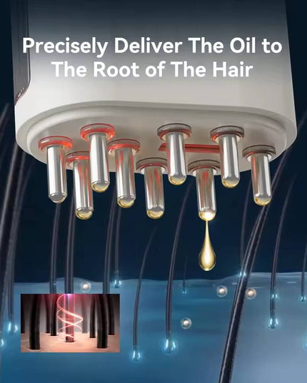 Electric Oil Applicator and Vibration Scalp Massager 2 in 1