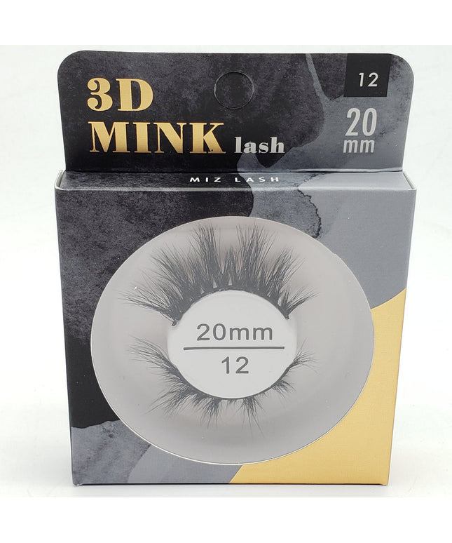 GOLD Miz Lash 3D Mink 20mm/25mm/30mm - 30mm #35