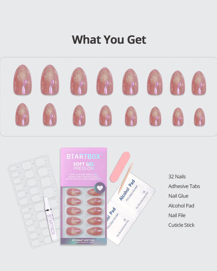 3D French Tip Press On Nails Bulk-BTARTBOX Spring