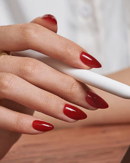 Short Square White Plain Nails - Natural Nude Press On Nails