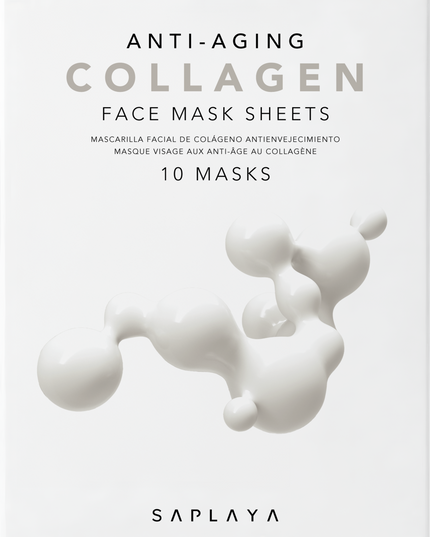 Saplaya - K-Beauty Collagen 10pc Face Mask Pack