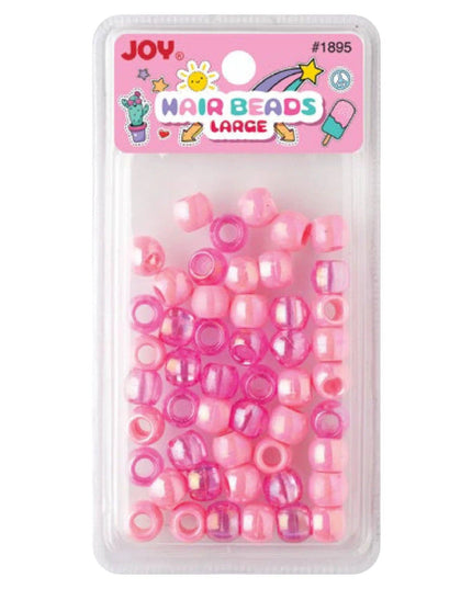 Joy Large Hair Beads 50Ct Pink Pearl
