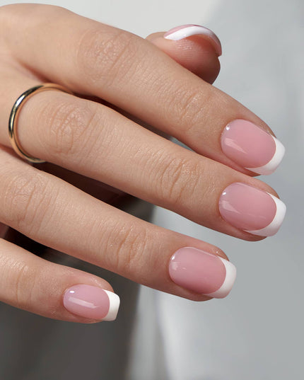 Leopard French Press On Nails | Short Almond Square Brown