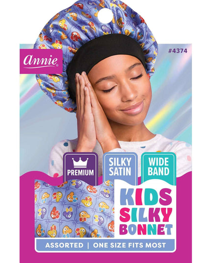 Annie Premium Kid's Silky Wide Edge Bonnet Dual Layer Asst