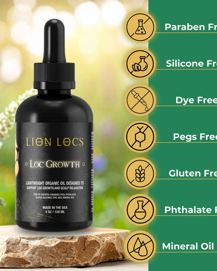 Lion Locs Loc Growth & Scalp Relaxation Oil - VEGAN
