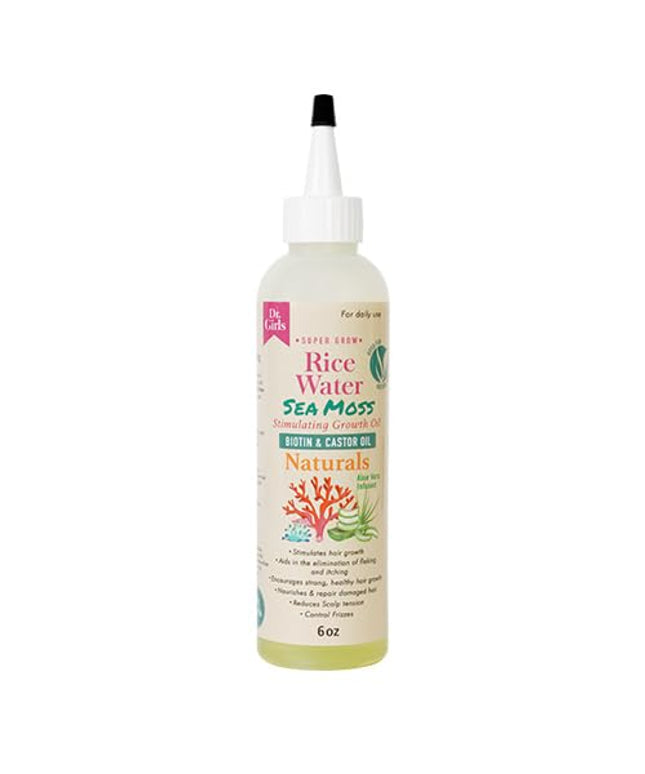 Dr.Girls Rice Water Thickening Growth Oil 6oz - SEA MOSS