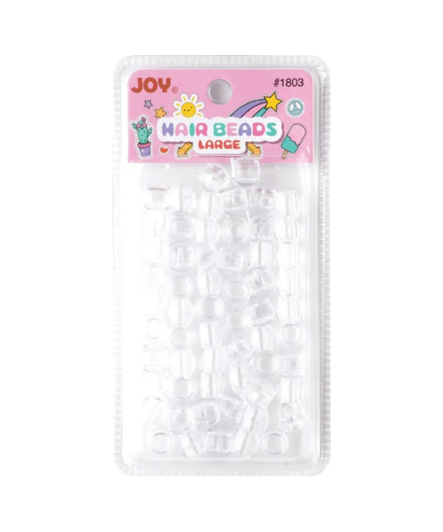Joy Large Hair Beads 60Ct Clear