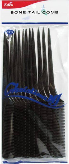 Eden Black Bone Tail Comb
