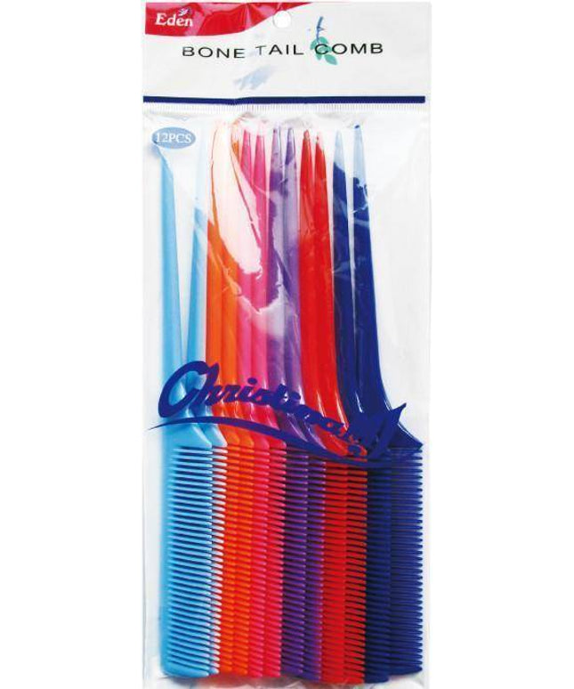 Eden Assort Bone Tail Comb (12Pc)