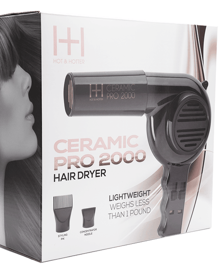 Hot & Hotter Ceramic Pro-2000 Dryer Black