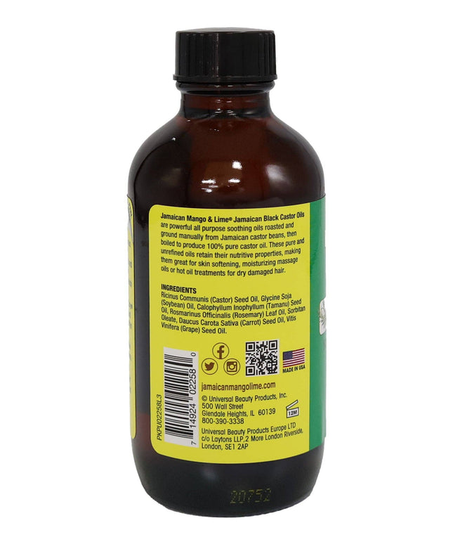 Jamaican Mango Lime Black Castor Oil, Rosemary, 4 Oz.