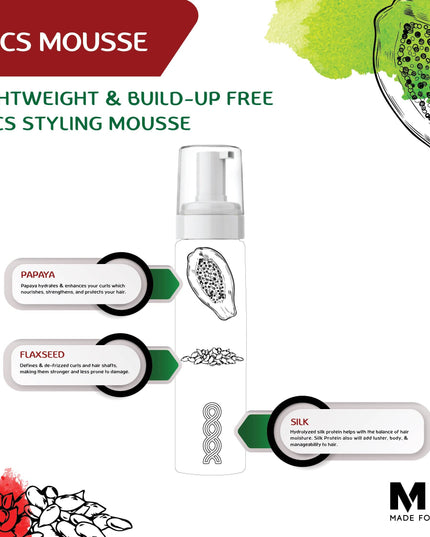 Locs Styling Flaxseed Mousse | 7 oz