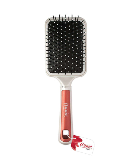 Annie Pearly Deluxe Paddle Brush Red