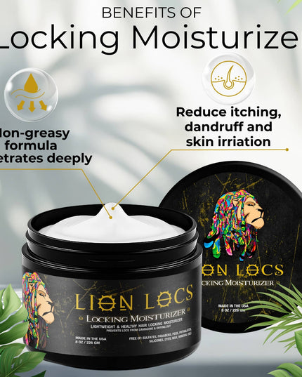 Lion Locs Firm Hold Locking Moisturizer Gel / Cream - VEGAN