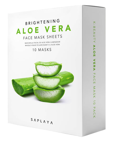 Saplaya - K-Beauty Aloe Vera 10pc Face Mask Pack