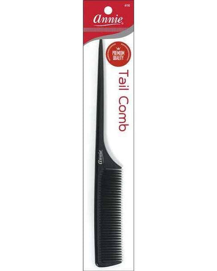 Annie Premium Rat Tail Comb Black 1ct