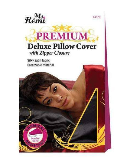 Ms. Remi Deluxe Pillow Cover with Zipper Black