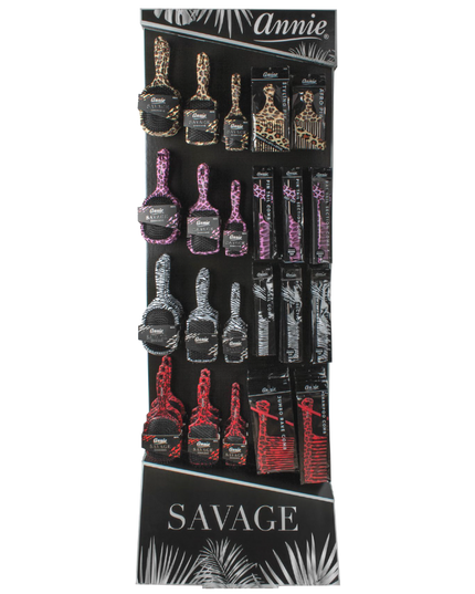 Annie Savage Comb & Brush 10 SKU 120pcs Display Set