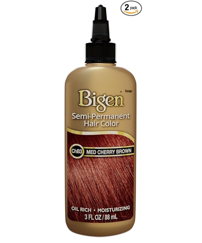 Bigen Semi Permanent Hair Color ChB3 Medium Cherry Brown 3 Oz