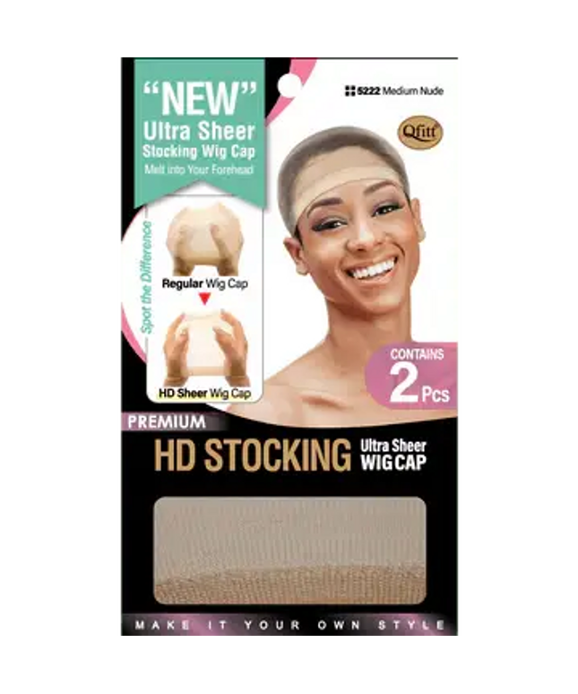 HD Ultra Sheer Stocking Wig Cap / Medium Nude
