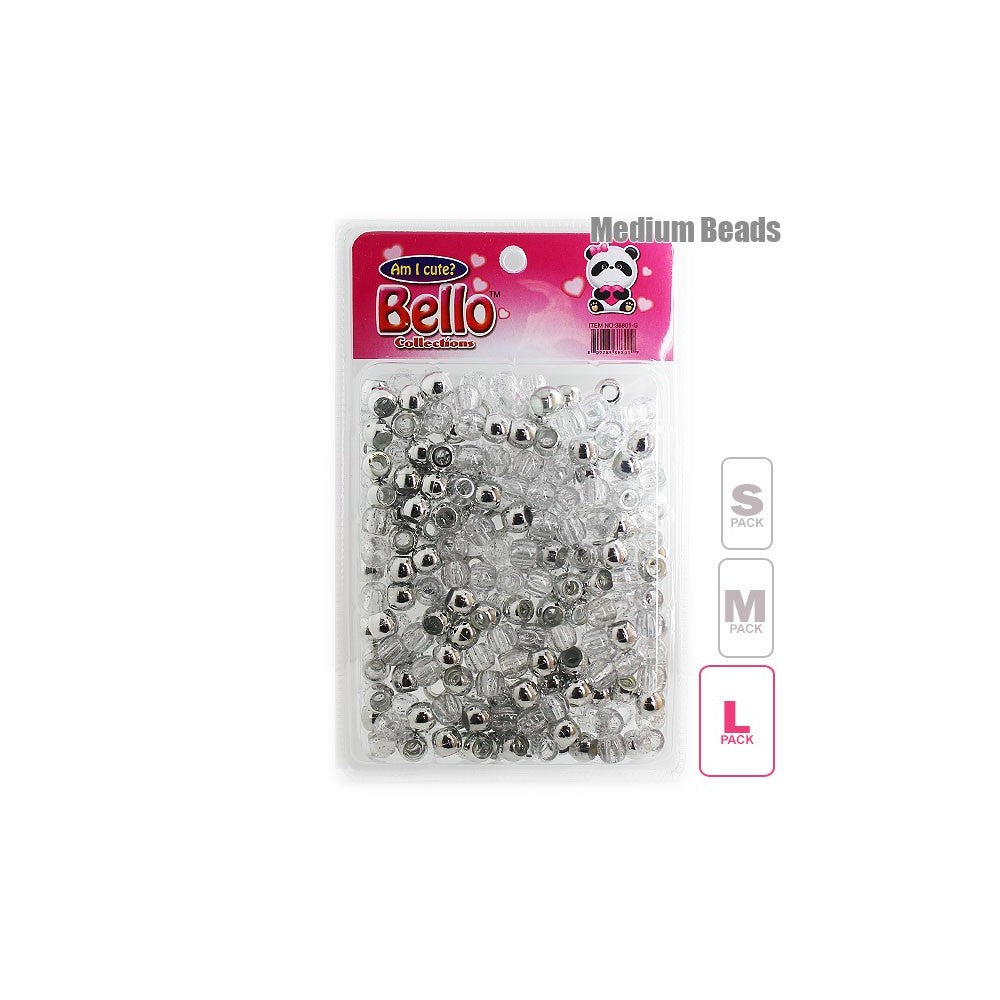 Bello Collections Metallic Silver/Silver Glitter