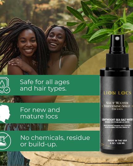 Lion Locs Salt Water Tightening Spray - VEGAN