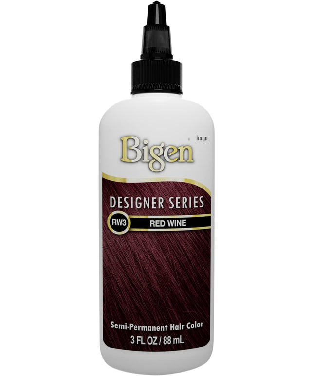 Bigen Designer Series Semi Permanent Hair Color RW3, Red Wine