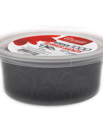 Annie Rubber Bands 1000Ct Black