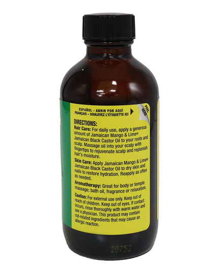 Jamaican Mango Lime Black Castor Oil, Rosemary, 4 Oz.